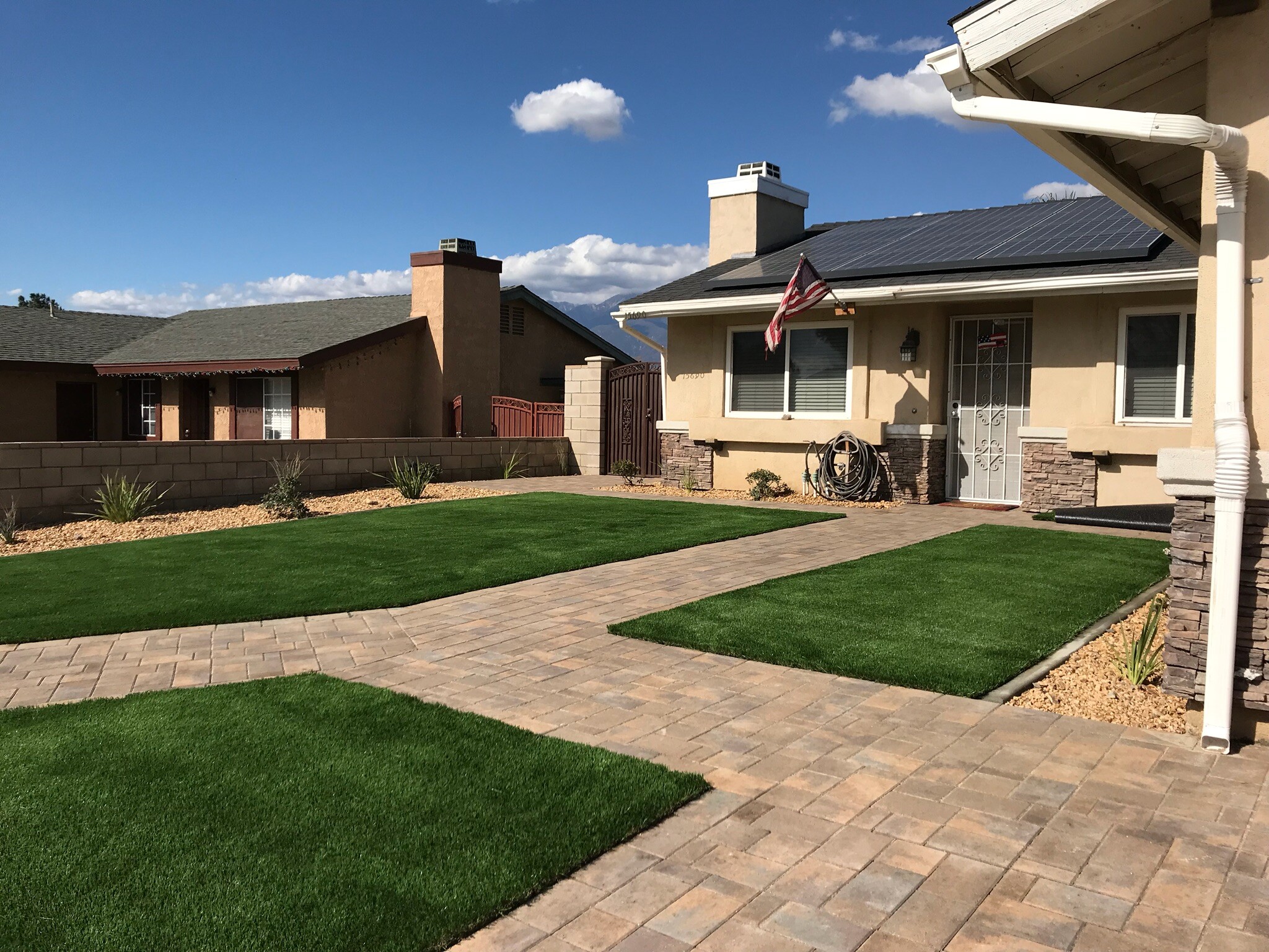 Custom Paved Walkways & Steps, San Bernardino Artificial Grass